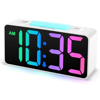 Small Alarm Clock with Night Light