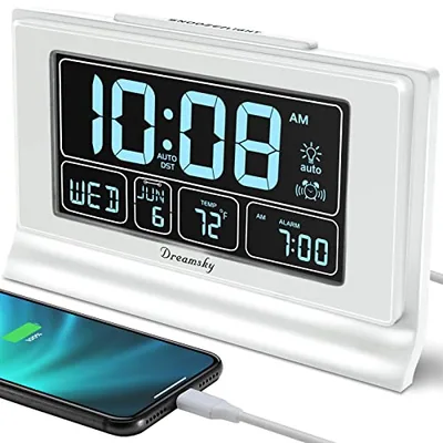 Auto-Set Alarm Clock with Day of Week